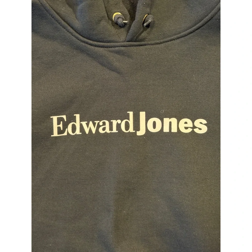 Carhartt Hoodie Mens 2XL Black Edward Jones K121 Pullover Original Fit Logo Work